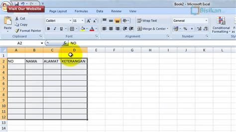 Cara Bikin Tabel Di Excel