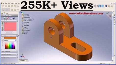 Solidworks Basic Part Modeling Design Tutorial For Beginners Youtube