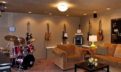 Make sure you have a place for your hobbies! Here's a music room ...