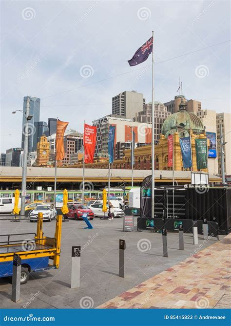 Australian Flag In Melbourne Editorial Stock Photo Image Of Unusual