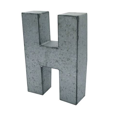 575 Galvanized 3d Letter By Artminds Alphabet F 575 In
