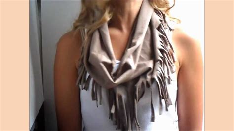 Diy Fringe Scarf From A T Shirt Youtube