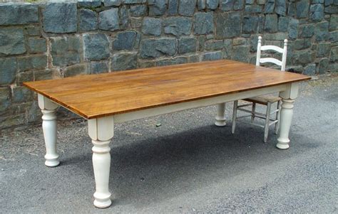 Custom Made Farm Table With Turned Legs By Carolina Farm Table
