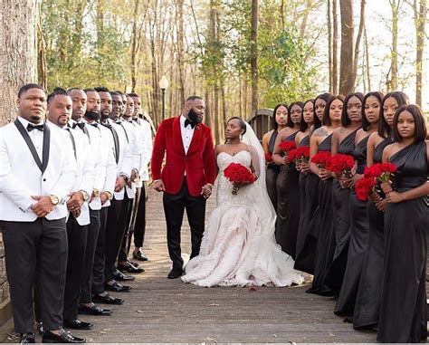 Black Bride On Instagram A Beautiful Bridal Party Captured In Perfect Formation