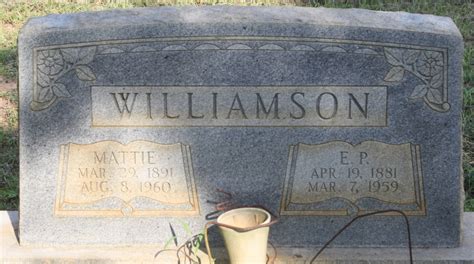 Mattie Ferrell Williamson 1891 1960 Find A Grave Memorial