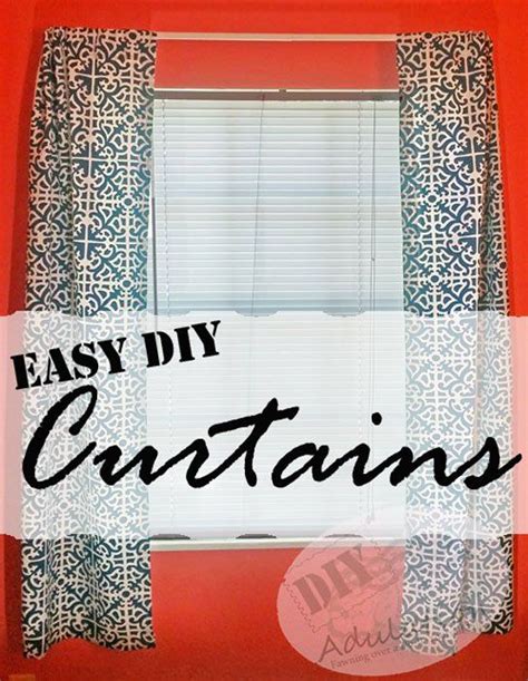 Easy Diy Curtains Diy Adulation Diy Curtains Easy Diy Home Diy