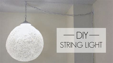 Diy String Pendant Light Youtube