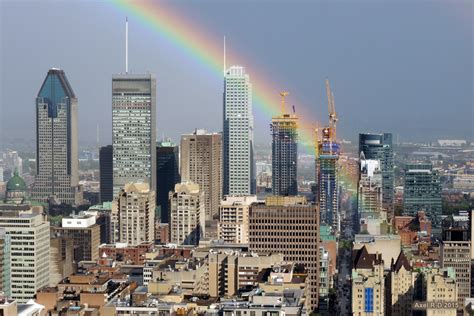 Rainbow Over Montréal Axel Drainville Flickr