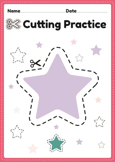 Cutting Practice Worksheets For Kids Free Printable Activity Sheets
