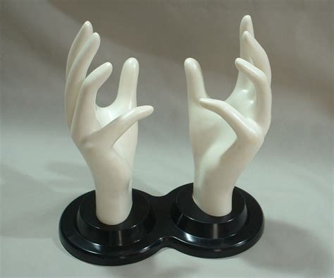 Vintage Mannequin Hands For Jewelry Display By Eandb Tware