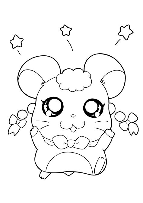 Kawaii Cute Hamster Coloring Pages Coloring Pages Of Cute Kawaii