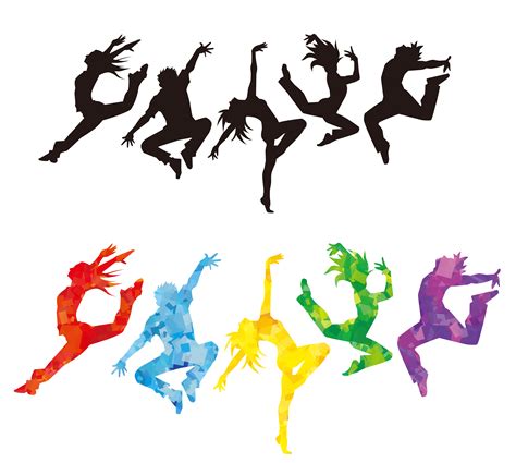 Ballet Dancer Silhouette Clip Art Vector Colorful Dancer Png Download