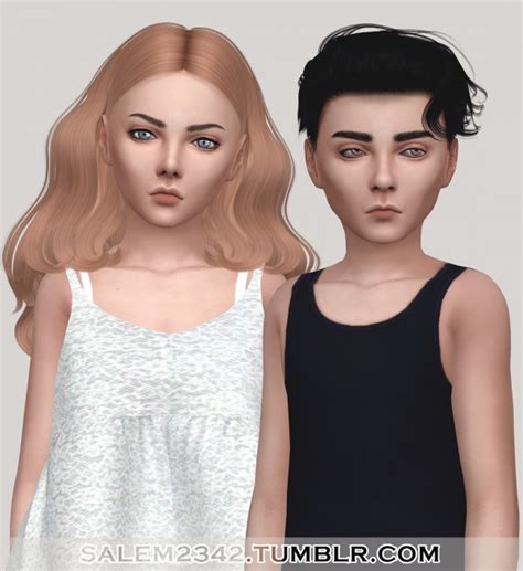 Collection Of Sims 4 Kid Skin Cc Remussirion S Children