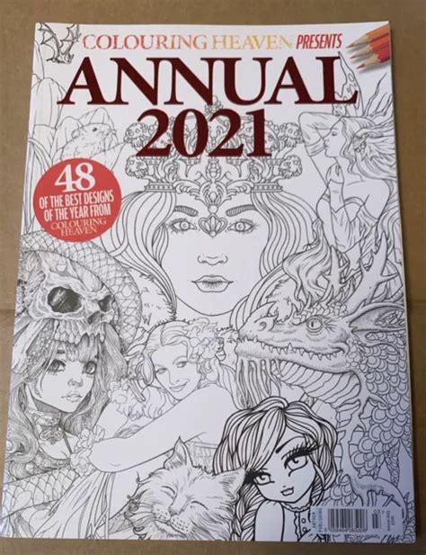Colouring Heaven Annual 2021 Special Issue Magazine 48 Designs From