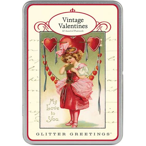 Cavallini Vintage Valentine Postcards Paper Source Valentine