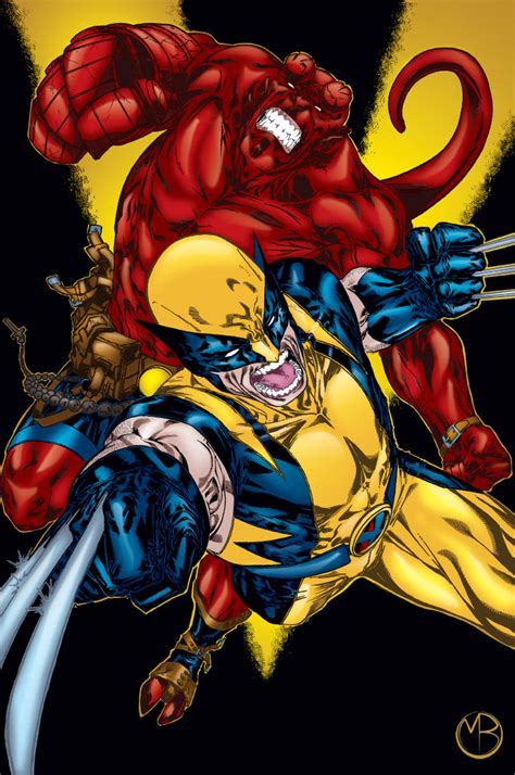 Hellboy And Wolverine By Marcbourcier On Deviantart