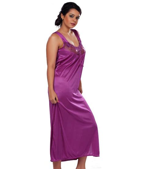 Buy Lucy Secret Pink Satin Nighty Online At Best Prices In India Snapdeal