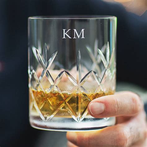 Personalised Cut Glass Crystal Whisky Tumbler By Becky Broome