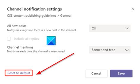 How To Manage Microsoft Teams Channel Notifications Settings