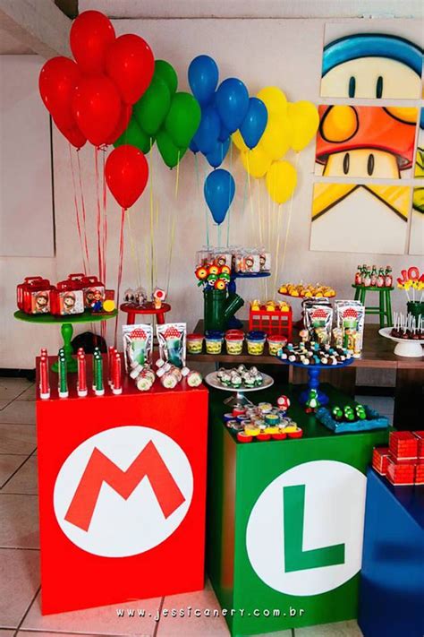 Super Mario Birthday Party Karas Party Ideas Festa De Super Mario