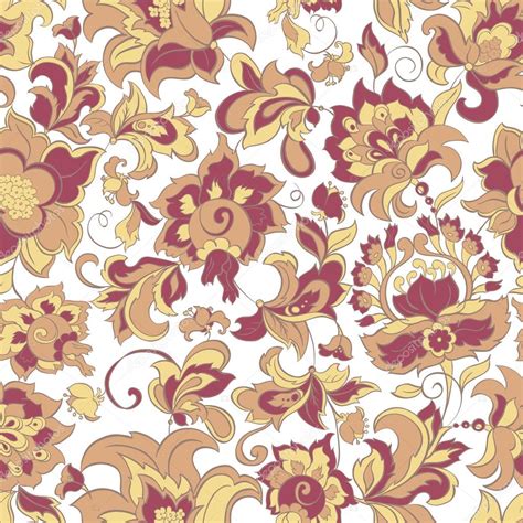 Floral Seamless Pattern Stock Vector Image By ©meduzzza 73078863