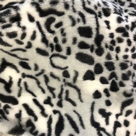 Snow Leopard Faux Fur Global Fabrics
