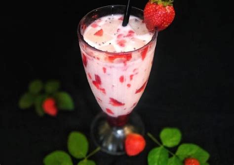 Resep 105 Korean Strawberry Milk 🍓🍓 Oleh F Puspita Widya R🌷 Cookpad