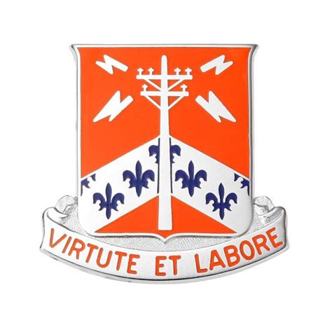302nd Signal Battalion Army Unit Crest Virtute Et Labore Ira Green