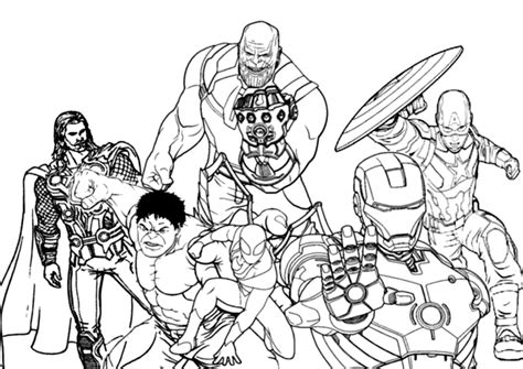 Excellent Infinity War Coloring Pages Pdf - Coloringfolder.com