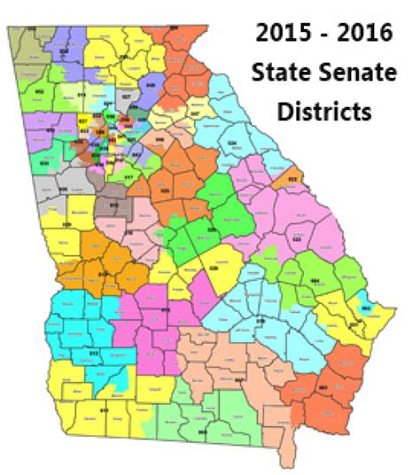 Georgia State House District Map Printable Map