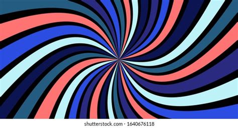 Color Swirling Radial Vortex Vector Background Stock Vector Royalty
