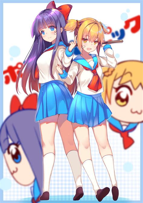 Popuko And Pipimi Poptepipic Drawn By Hecha01964237 Danbooru
