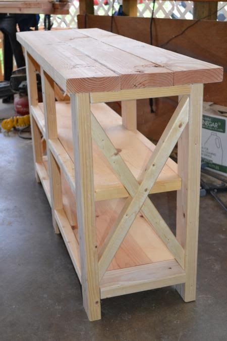 Includes home improvement projects, home repair, kitchen remodeling, plumbing, electrical, painting, real estate, and decorating. DIY Furniture: X-Console Table | Do It Yourself Home ...