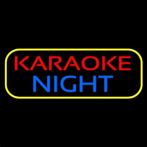 Karaoke Night Colorful Neon Sign ️ ®