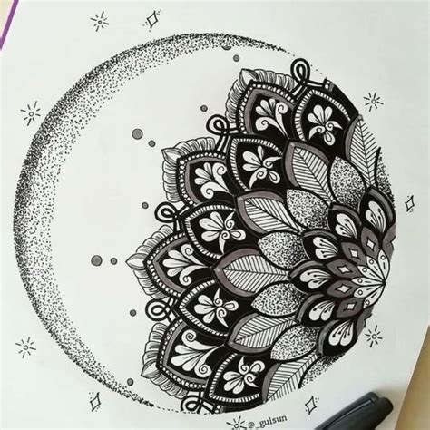 Sun Moon And Stars Mandala Tattoo Design Mandala Tattoo Tattoo