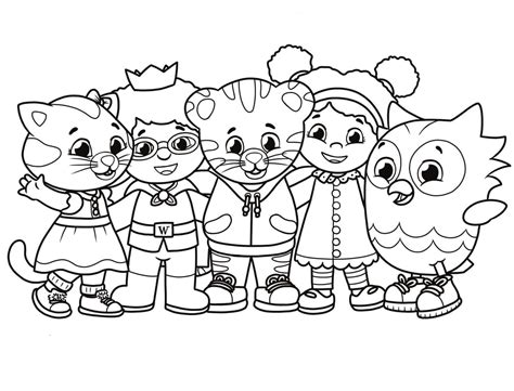 Free Printable Daniel Tiger Valentines Day Cards To Color