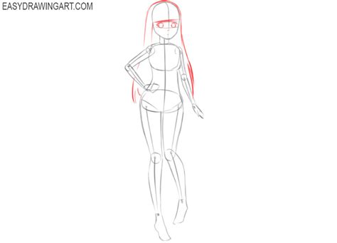 How To Draw An Anime Body Easy Drawing Art