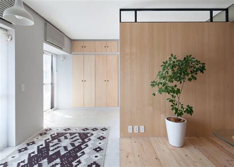 It's made from cheap pinewood and thin beech plywood and costed me around $150. Two Apartments In Modern Minimalist Japanese Style