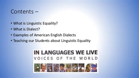Caine Ell505 Linguistic Equality