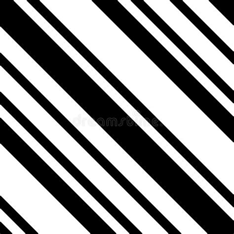 Black And White Diagonal Striped Seamless Pattern Stock Vector