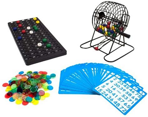 Deluxe Bingo Set 6 Inch Roller Cage Master Board 75 Multicolored