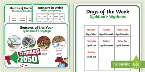 Lovely Welsh Posters Display Pack Teacher Made Twinkl