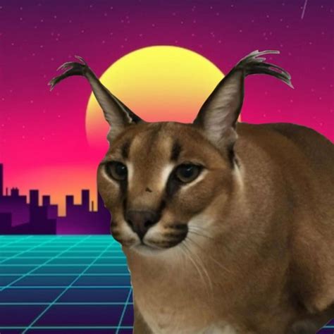 Meme Big Floppa Cat T Shirt In 2022 Cat Tshirt Caracal Cat Memes