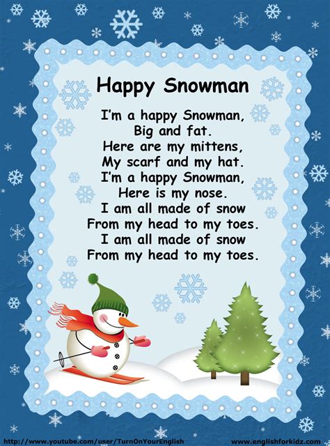 8 users explained snowman meaning. English for Kids Step by Step: November 2012