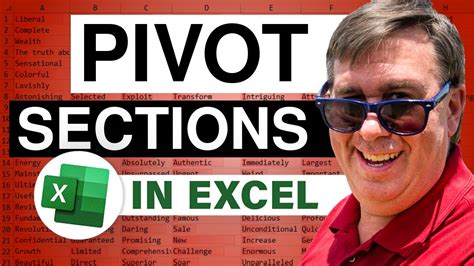 Excel 503 Pivot Sections YouTube