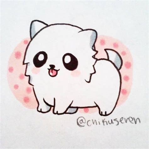 Cachorrinho Como Desenhar Um Cachorro Kawaii Cachos E Outras Ondas