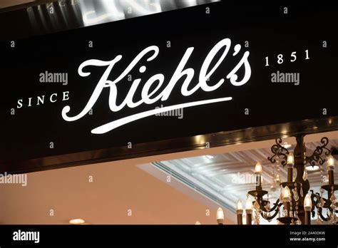American Cosmetics Brand Retailer Kiehls Logo Seen In Shenzhen Stock