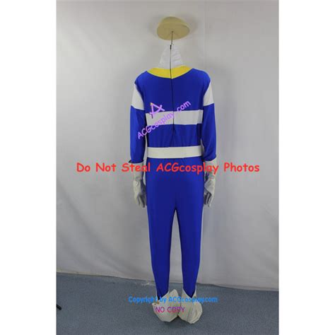 Power Rangers In Space Theodore Jay Jarvis Johnson Blue Space Ranger Cosplay Costume