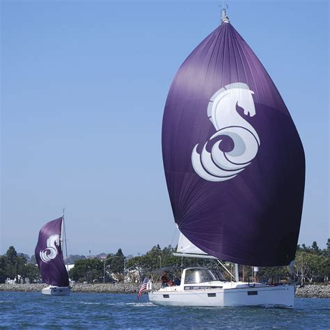Asymmetric Spinnaker Blue Line Ullman Sails For Cruising