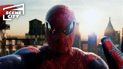 The Amazing Spider Man Becoming Spider Man Scene Andrew Garfield